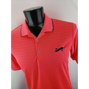 Adidas Clima-Cool Short Sleeve Golf Polo Shirt Neon Pink CC Logo